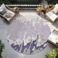 thumbnail image 6 of Addison Rugs Chantille Indoor/Outdoor Transitional Abstract Purple Washable Round Rug, 8' x 8', 6 of 6