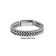 thumbnail image 5 of Pulsera Xtellar Cubana Plata De Acero Inoxidable Hombre Con Doble Color plata 21cm, 5 of 5