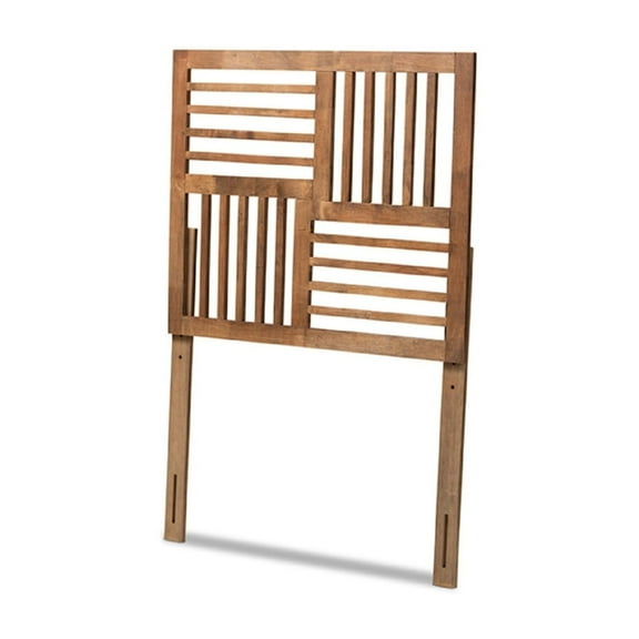 Baxton Studio Adler Modern and Contemporary Transitional Ash Walnut Finished Wood Twin Size Headboard,Wholesale