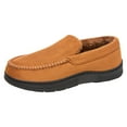 thumbnail image 2 of Men's Slip On Suede Flat Casual Shoes Winter Warm Fleece Lined Loafers Round Toe Platform Non Slip Walking Shoes Black Size 10-10.5, 2 of 6