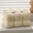thumbnail image 3 of Creative Tissue Box Cover, Rectangle Toilet Paper Storage Holder paper Holder Organizer for Hotel Bathroom Home Restaurant Decoration White, 3 of 9