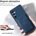 thumbnail image 5 of for Samsung Galaxy A16 Case with Detachable Credit Card Holder Slot, Magnetic Slim Scratch Resistant Ultra-Thin Case for Samsung Galaxy A16. TCK-Retro Black, 5 of 9