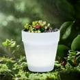 QTOCIO Outdoor Lights, Solar Garden Decorative Lights, Solar Flower Pots, Can Put Green Plants