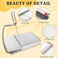 thumbnail image 4 of Cheese Slicer Cutter for Block Cheese,Multifunctional Stainless Steel Slicer With Blade,Cheese Cutter Board with Accurate Size Scale for Cheese Butter Vegetables, 4 of 7
