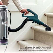 Shark POWERDETECT Upright Vacuum, Pet Friendly, Two Brushroll System, Powerful Suction, DuoClean Detect, Self-Cleaning Brushroll, Odor Neutralizer, AZ4000 Black/Teal