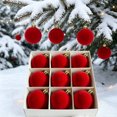 thumbnail image 2 of LEFXSMR Christmas Balls, 9pcs 2.36" Velvet Solid Christmas Ornaments Set, Hanging Christmas Decorations for Xmas Tree Mantel Porch Home Decor, 2 of 4