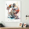 thumbnail image 2 of Designart Hockey Goalie On Ice During Game I Canvas Wall Art, 2 of 5