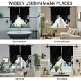 thumbnail image 3 of White Dandelion Swag Valances for Windows, Kitchen Curtains 36 Inch Length 2 Panels Set, Spring Flowers Botanical Vintage Black Short Curtains for Small Windows Rod Pocket Cafe Curtains 28"x36", 3 of 8
