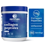Zammex Hydrolyzed Collagen Peptides Powder, 1.32lbs, Unflavored Grass-Fed Protein for Hair, Skin & Joints, Keto Paleo Non-GMO