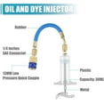 thumbnail image 3 of Oil and Dye Injectors Kit 30ml/1 Oz Hand Push Compressor Manual AC Oil Dye Injector with Quick Coupler 1/4 SAE Connector Car HVAC Compressor Oil Dye Injector Refrigerant Tool, 3 of 7