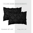 thumbnail image 2 of Elegant Comfort 8-Piece Pinch Pleated Comforter Set - All Season Bed in a Bag, Includes Smart Sheet Set, Bed Skirt, Comforter, Pillowcases & Shams, Full/Queen, Black, 2 of 5