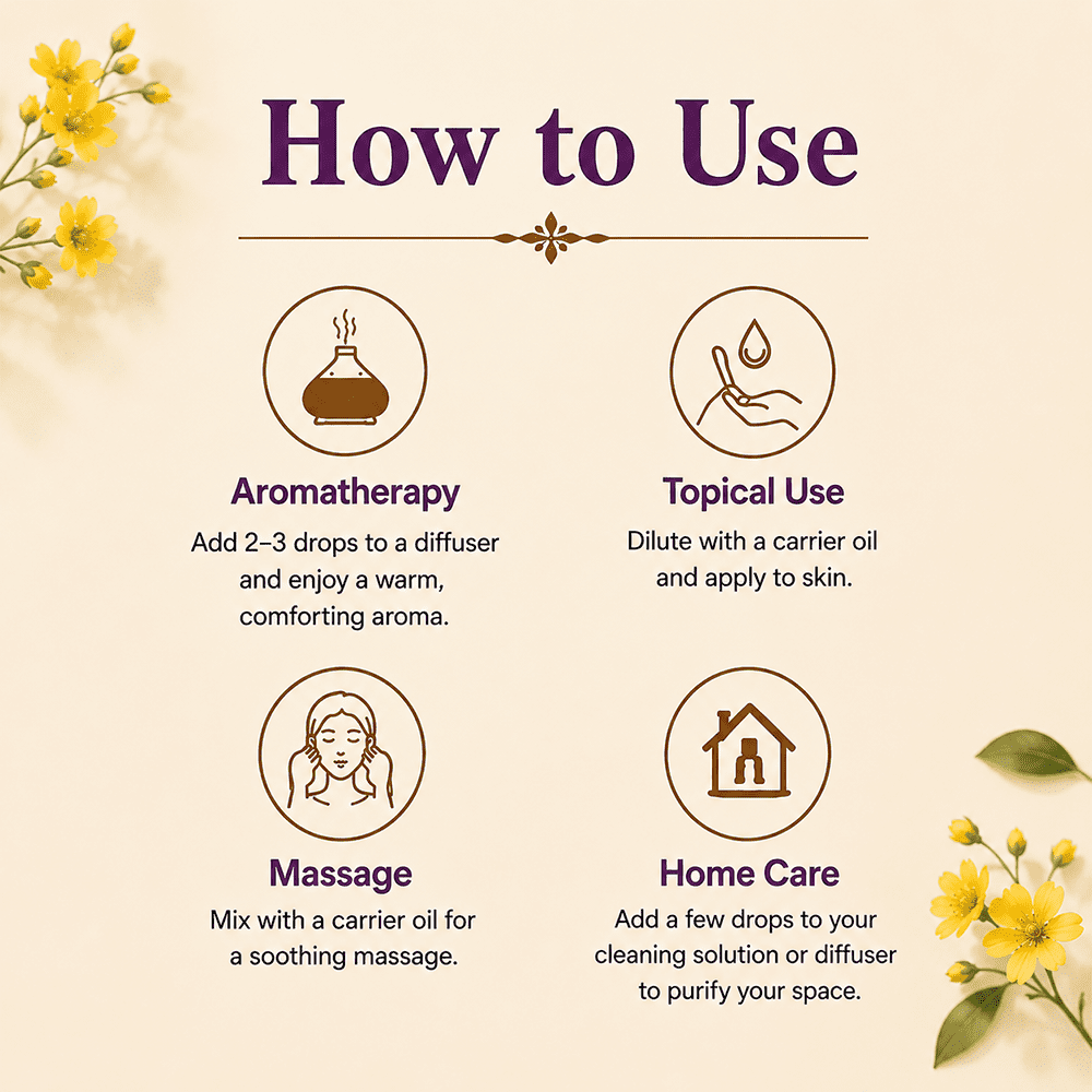 Deve Herbes Cassia Essential Oil (Cinnamomum Cassia) - 3.38 Fl Oz (100ml) - 100% Natural Cassia Oil for Massage, Warming Blends & Aromatherapy- without Dropper