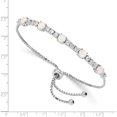 thumbnail image 2 of Sterling Silver Rh-Plated Created Opal And Cz Adjustable Bracelet Made In China qg4776, 2 of 5