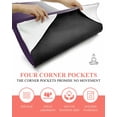 thumbnail image 3 of Grey Purple, Yoga Towel for Hot Yoga Non Slip, Gradient Ombre Modern Abstract Color Art Yoga Mat Towel Absorbent Yoga Sweat Towels Microfiber Hot Yoga Blanket for Bikram Pilates 26"x70", 3 of 7