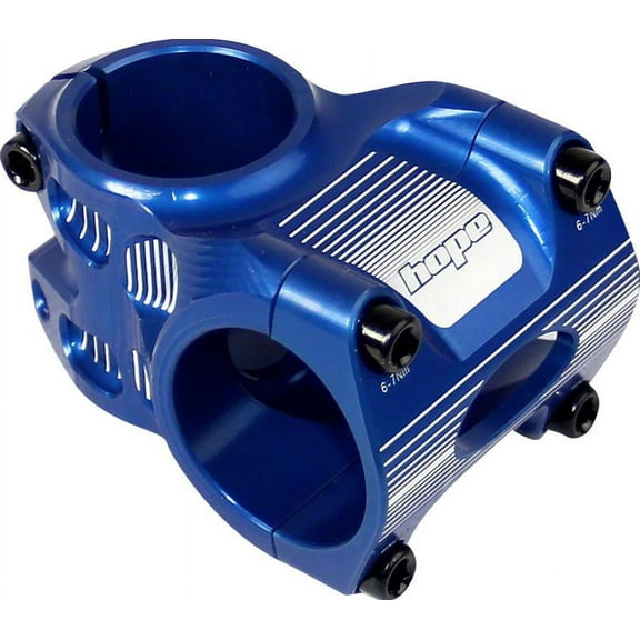 Hope Tech AM/Freeride Stem- Blue Length: 35 Bar Clamp Diameter (mm): 31.8