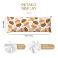 thumbnail image 2 of KLL Ultra Soft Microfiber Body Pillow Cover/Pillowcases 20"x54" with Hidden Zipper Closure-Cute Ice Cream, 2 of 5