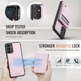 thumbnail image 2 of Allytechgroup for Samsung Galaxy A23 5G Case, Pu Leather Detachable Cards Holder 2 In 1 Wallet Case Comaptible with Magsafe Kickstand Magnetic Shockproof Back Cover for Samsung Galaxy A23 5G, Pink, 2 of 7
