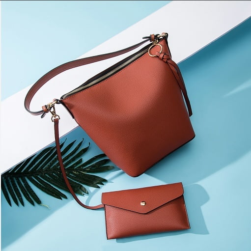 small wallet purse with shoulder strap