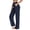 Navy, variant on Stephy Women's New Thin Elastic Loose Large Size Korean Version of Everything Long Trousers Casual Trousers Haren, Black, L
