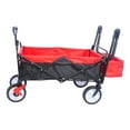 thumbnail image 6 of Eyisean 53.5'' Extra Large Folding Wagon Cart, 150LBS Heavy Duty Collapsible Garden Cart with Drink Holder, Adjustable Handles, Portable Wagon Yard Cart for Grocery, Shopping, Garden, Camping, 6 of 19