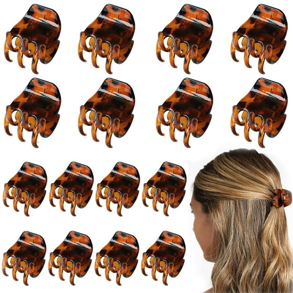 GIRACOA 16 Pcs Plastic Hair Clips, Hair Clamps Non-Slip Hair Clips, Medium Size Hair Claw for Girls and Women