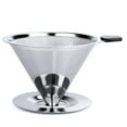thumbnail image 1 of Pour Over Coffee Dripper Stainless Steel Coffee Filter Removable Dripper with Stand Reusable Cone Dripper, 1 of 5