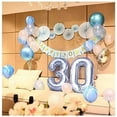 thumbnail image 5 of Decoración de aniversario de 30 años, globos de fiesta Globos de números de 30 años Globos de números para decoración de fiesta de cumpleaños de aniversario de bodas número 30 Globos de helio (30 pla, 5 of 5