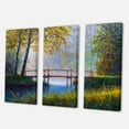 thumbnail image 3 of Designart ' Sunrise Glow and The Awakening Spring Forest ' Lake House Canvas Wall Art Print, 3 of 3