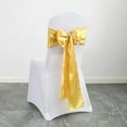 XTAIYIMAO 10/50pcs Satin Chair Bow Sashes Wholesale Wedding Chair Knot