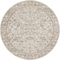 thumbnail image 4 of BERTHMEER 8'x8' Round Brown Vintage Rugs for Living Room Bedroom Kitchen Rugs Non Slip Washable Oriental Dorm Office Dining Room Distressed Rugs, 4 of 7