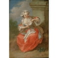 thumbnail image 3 of Jean-Baptiste Lebel 11x14 Black Modern Framed Museum Art Print Titled - Young Girl Chasing Fleas, 3 of 5