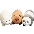 thumbnail image 1 of Paquete de juguetes de peluche We Bare Bears Pardo Polar Panda 30 cm, color marrón, 1 of 4