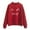 Red##1, variant on Jsaierl Sweatshirt for Women Cute Solid Color Print Sweatshirts Crewneck Casual Sweater Tops Trendy Long Sleeve Shirts Womens Sweatshirts Under $10