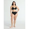 thumbnail image 2 of Time and Tru Women’s and Women's Plus Hi Cut High Rise Bikini Bottoms, Sizes XS-2X, 2 of 6