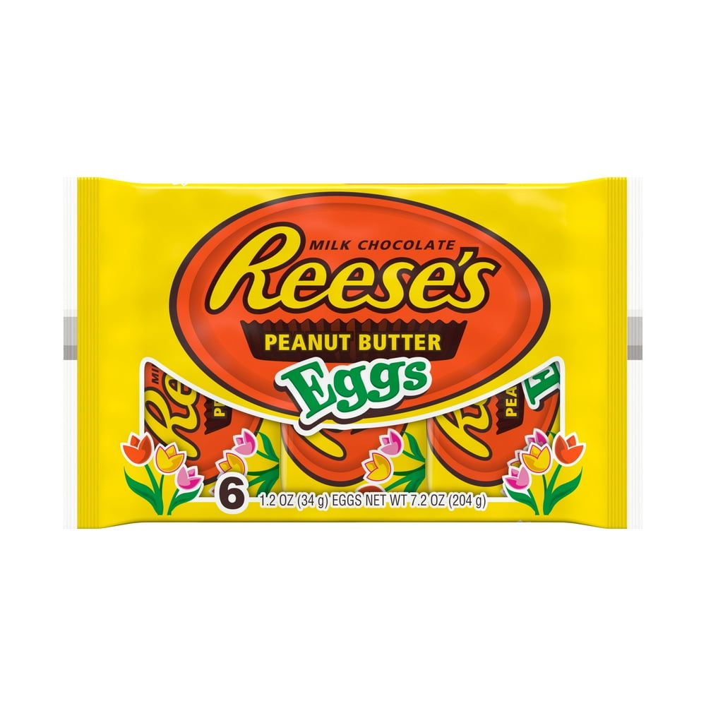 REESE'S, Milk Chocolate Peanut Butter Eggs Candy, Easter, 7.2 oz, Pack