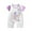 Purple#2, variant on CheerKidz 1-12M Baby Boys Girls Crawling Clothes Cotton Summer Thin Short-sleeved Jumpsuit for Toddler,Perfect for Comfort and Mobility(Orange#3,1-4 Months)