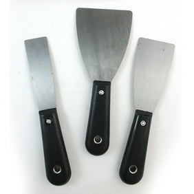 3 Pc Spatula Set Soft Grip Paint Scraper Wallpaper Removal All Surfaces Tools