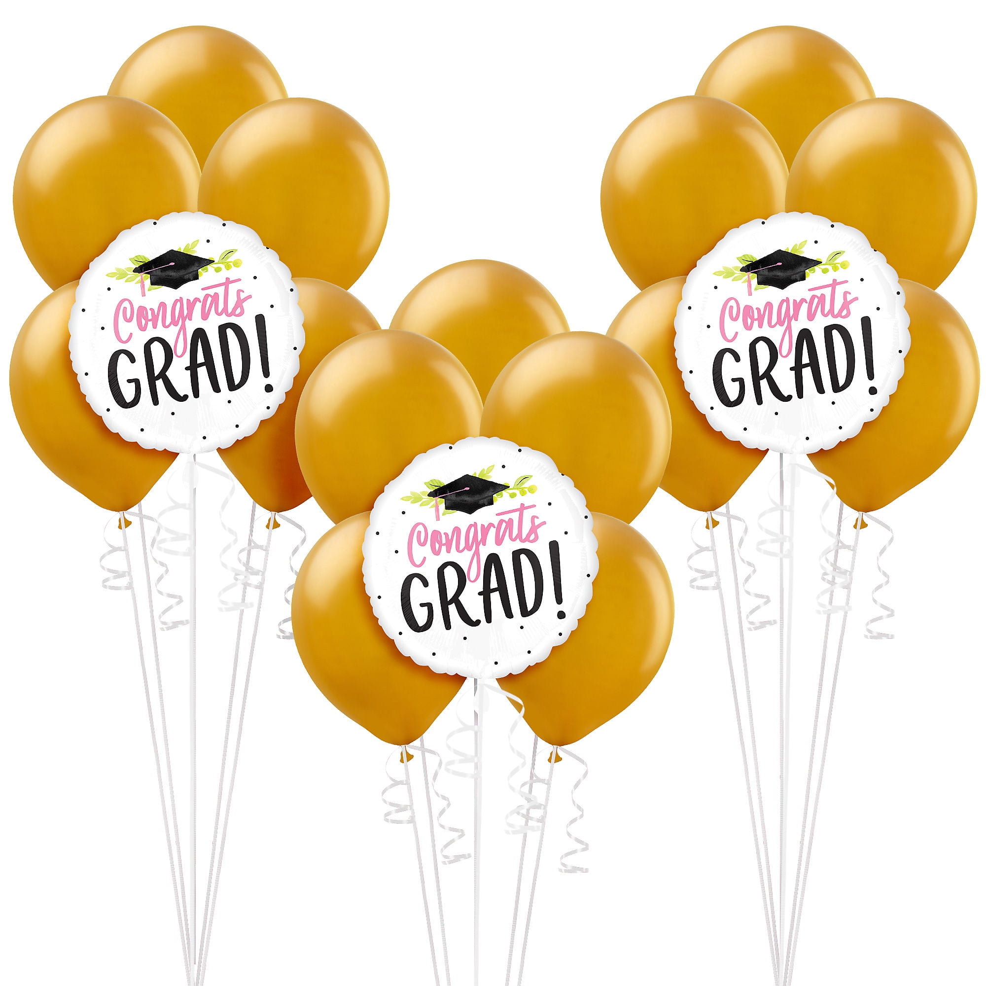 Party City Graduation Balloon Kit, Includes Foil Balloons, Latex