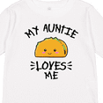 thumbnail image 4 of Inktastic My Auntie Loves Me with Taco Illustration Boys or Girls Long Sleeve Toddler T-Shirt, 4 of 5