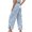 C-Light Blue185, variant on DHFJKG Women's Wide Leg Pants Striped Loose Fit High Waisted Casual Drawstring Side Slit Palazzo Summer Beach Trendy Trousers