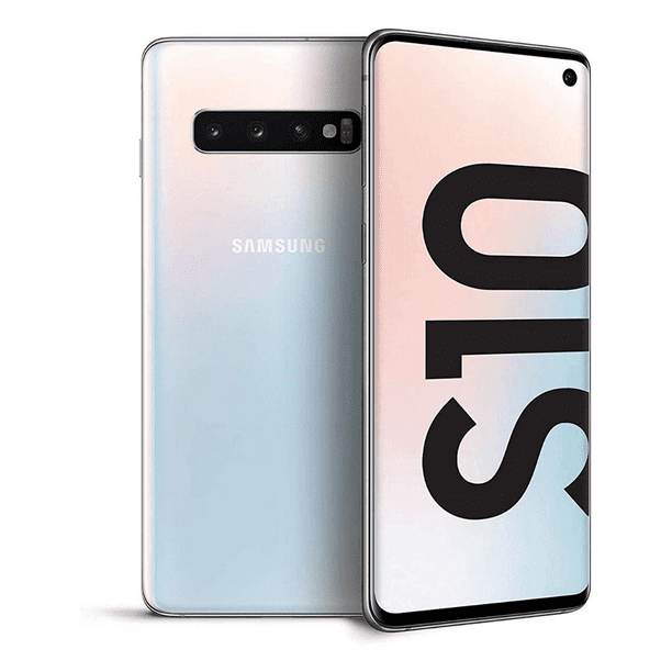 SAMSUNG Galaxy S10 G973U 128GB, Prism White Fully Unlocked Grade B (LCD  Shadow) (Refurbished)