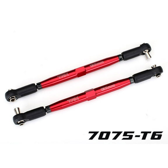 Traxxas 7748R Toe Links, X-Maxx (Red-Anodized, 7075-T6) 157mm (2)