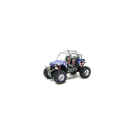 New Bright 1:14 Scale Radio Control Vehicle 9.6V Pro Dirt Polaris Ranger 800 RZR in Blue