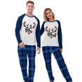 thumbnail image 4 of Conjuntos de pijamas de pareja navideña a juego, pijamas verdes Mr. & Mrs Antler Loungwear, 4 of 4