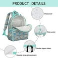 thumbnail image 4 of Boho Bohemia Geometric Line Art Backpack for School,Cute School Bag,Schoolbag with Adjustable Shoulder Straps & Padded Back,15.25"x11.5"x5.25", 4 of 6