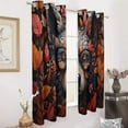 thumbnail image 2 of Funny Glasses Wolf Window Curtain Panels Grommet Blackout Curtains Blackout Curtains for Living Room, 2 of 7