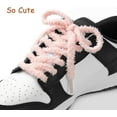 thumbnail image 4 of 2 Pairs Puffy Round Shoe Laces, 10mm Wide Thick Shoealaces for Casual Shoes, Soft Fuzzy Fluffy Shoelaces, for Casual Shoes, 4 of 8