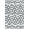 thumbnail image 2 of SAFAVIEH Berber Feride Geometric Shag Area Rug, Light Gray/Cream, 6' x 9', 2 of 12