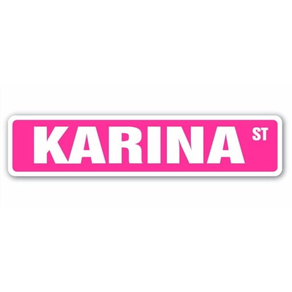 KARINA Street Sign Childrens Name Room Sign | Indoor/Outdoor |  36" Wide