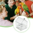 thumbnail image 4 of Pull Out External Parrot Feeder Long Lasting Outdoor Use 18.5 X 14.5 X 14 Cm Bird Feeder Decorative Transparent Bird Bath Tub Easy To Fill Clean For And Hummingbi Birdseed Wild 20 Pounds Hand Feeders, 4 of 8